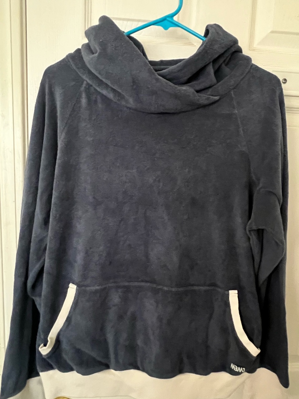 Marc by Marc Jacobs plush velour cowl-neck pullover sweatshirt